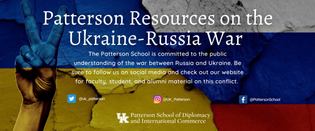 Patterson Resources on the Ukraine-Russia War