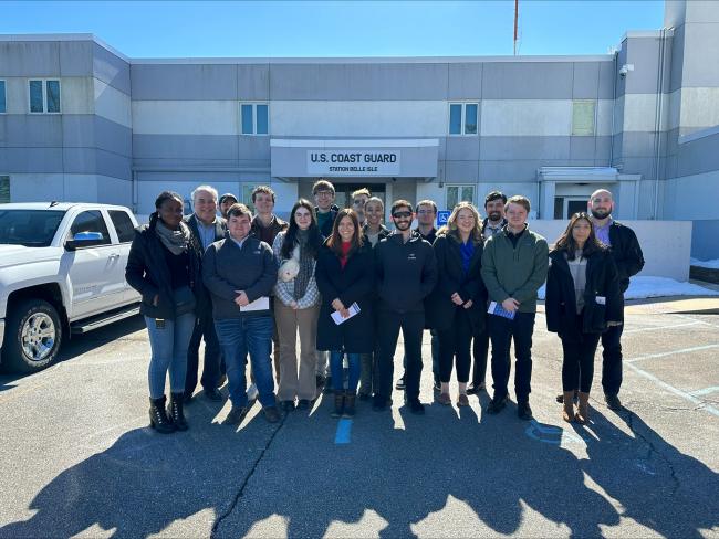 Patterson Students at U.S. Coast Guard Station Belle Isle