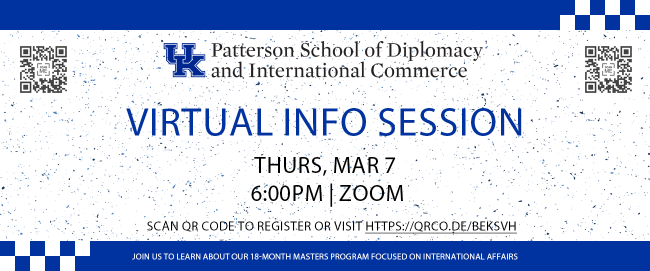 Virtual Info Session, 3/7, 6-7pm
