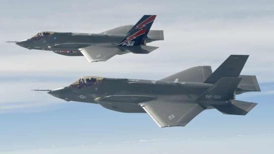 Two F-35as in flight